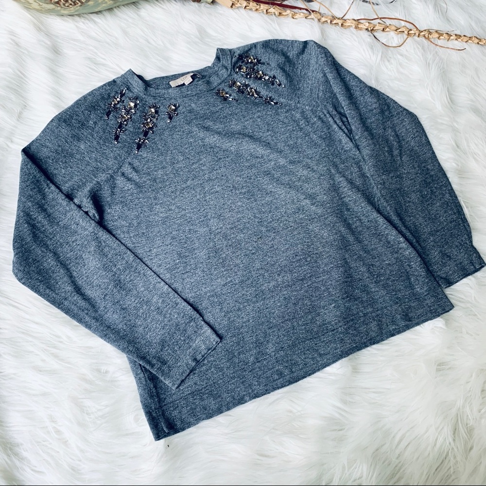 LOFT Embellished Top